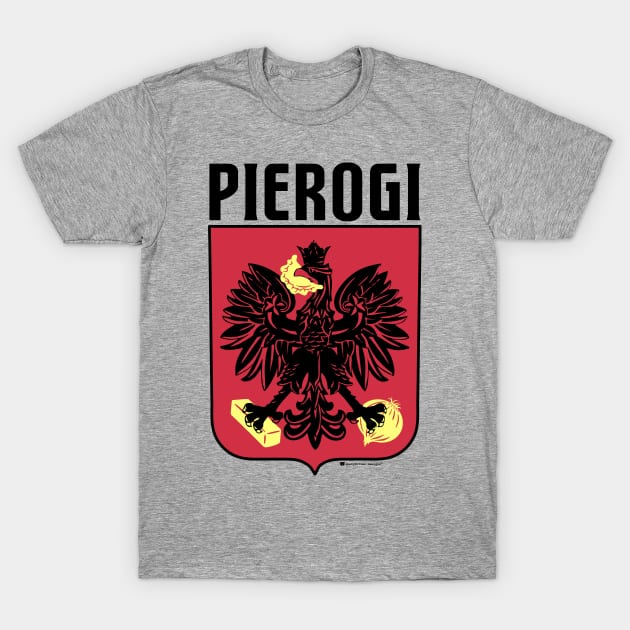 Pierogi Butter and Onion - Polish Eagle Emblem T-Shirt by SmokyKitten